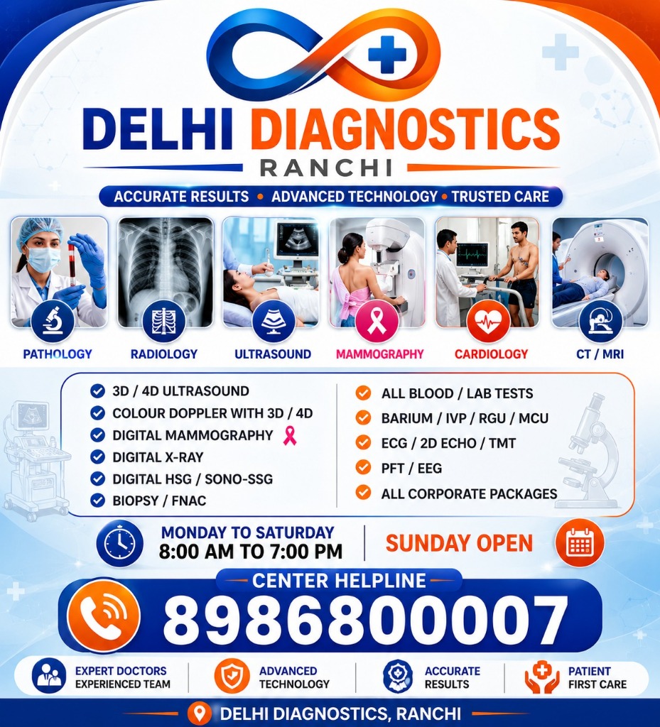 Special Contrast Studies 2D Echo TMT Delhi Diagnostics Ranchi